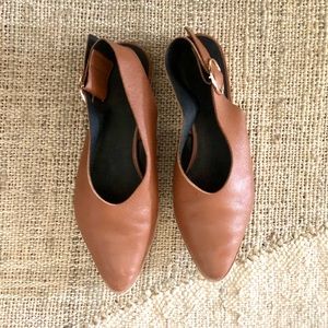 Anthropologie sling back flats